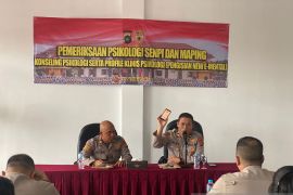 Polres Bangka tes psikologi calon pengguna senjata api