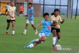 Laga uji coba Timnas Putri U-17 jelang Piala Asia