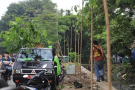 Lapak PKL dibongkar, jalan irigasi Sipon mulai ditanami pohon