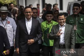 Anies-Muhaimin tiba di KPU hadiri penetapan capres-cawapres terpilih