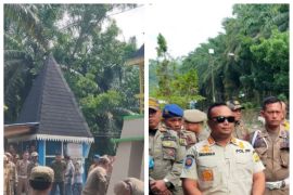 Satpol PP Langkat tertibkan bangunan tak miliki izin