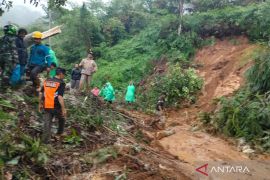 Tanah longsor tutup akses jalan Lintas Curup-Muara Aman Bengkulu