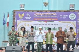 Kelurahan Ngampel Kediri halal bihalal antarkomunitas