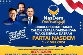 Nasdem Belitung buka penjaringan calon Pilkada 2024