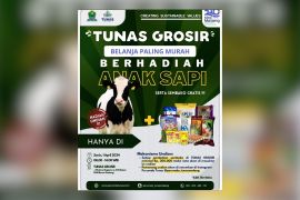 Warga Malang yang belanja bahan pokok hari ini bisa dapat sapi