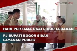 Hari pertama kerja usai libur Lebaran, Penjabat Bupati Bogor sidak