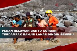 Peran relawan bantu korban terdampak banjir lahar dingin semeru