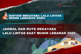 Jadwal dan rute rekayasa lalu lintas saat  mudik lebaran 2024