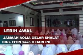 Lebih awal, Jamaah Aolia gelar shalat Idul Fitri 1445 H hari ini