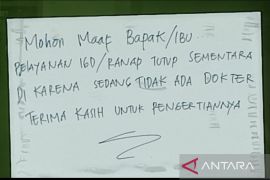 Miris, Puskesmas di Aceh Barat hentikan layanan IGD dan rawat inap karena tidak ada dokter