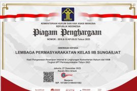 Unit Kearsipan Lapas Sungailiat terbaik ketiga nasional antar UPT pemasyarakatan