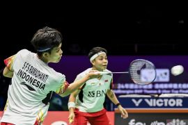 Langkah Apriyani/Fadia dihadang ganda unggulan Korsel di semifinal Piala Uber 2024