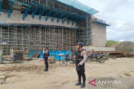 Polri aktif patroli pantau keamanan pembangunan  Bandara Kota Nusantara
