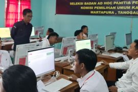 KPU Kabupaten OKU Timur gelar tes tertulis calon PPK