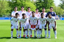 Indonesia tertinggal 0-1 dari Guinea pada babak pertama