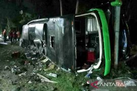 Bus yang ditumpangi rombongan pelajar SMK alami kecelakaan di Subang