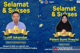 Dua mahasiswa Poliban raih prestasi diajang MTQ Politeknik Nasional 2024