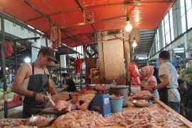 Harga pangan di Pontianak stabil sehingga inflasi terkendali
