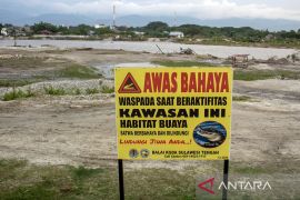 Pemasangan papan peringatan bahaya buaya di Sungai palu Page 2 Small