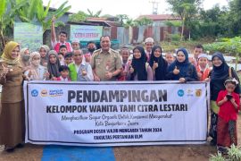 Mahasiswa Faperta ULM sambangi KWT Citra Lestari bantu wujudkan kemandirian pangan