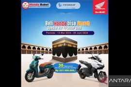 Beli sepeda motor di Honda Babel, berhadiah umroh!