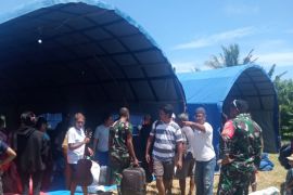 Kodim 1501/Ternate terus pantau  keamanan pengungsi Gunung Rang