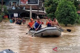 Empat desa terendam banjir luapan Sungai Enim di Sumsel