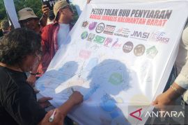 Organisasi Jurnalis di Pontianak menolak revisi UU Penyiaran