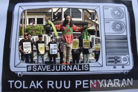 Aksi tolak RUU Penyiaran di Ciamis