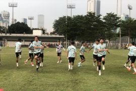 STY tempa skuad Garuda dengan latihan fisik