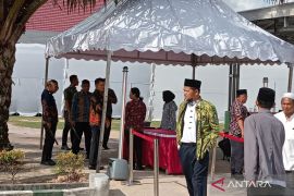 Suasana jelang pembukaan Ijtima Ulama VIII di Sungailiat