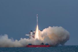 Roket komersial China berhasil luncurkan 4 satelit dari laut
