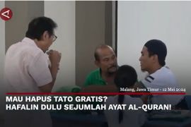 Mau hapus tato gratis? Hafalin dulu sejumlah ayat Al-Quran!
