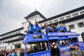 Perayaan kemenangan Persib jadi juara Liga 1 Indonesia di Bandung