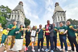 Sunpride pecahkan rekor MURI pajangan pisang terbanyak