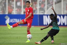Sundulan Rizky Ridho bawa Indonesia unggul 2-0