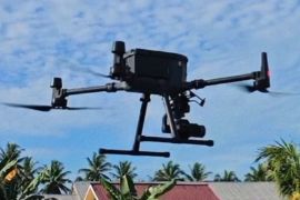 BPN Langkat lakukan pengukuran tanah menggunakan pesawat udara nir awak