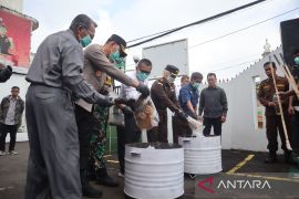 Forkopimda Sukabumi musnahkan barang bukti narkoba senilai ratusan juta rupiah