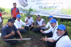 BPN Langkat tanam pohon mahoni peringati hari lingkungan hidup