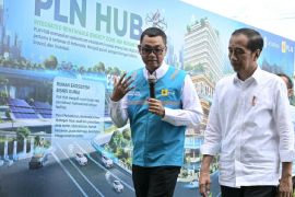 Jokowi tandai pembangunan PLN Hub, pusat ekosistem transisi di IKN
