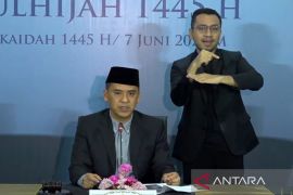 Pemerintah umumkan Idul Adha 1445 H jatuh pada Senin 17 Juni 2024