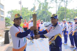 Api obor Popda Banten diambil dari Kasepuhan Masjid Kali Pasir