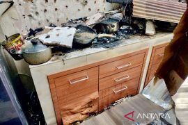 Rumah Dinas Kakanwil DJPb Kalsel di Jalan S Parman kebakaran