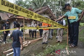 Rekontruksi pembunuhan dan mutilasi di Ciamis