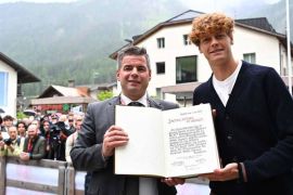 Jannik Sinner pulang kampung untuk rayakan peringkat satu dunia