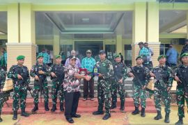 Satgas Yonif 623/ BWU akhiri masa penugasan 15 bulan di Tambrauw