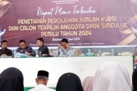KIP tetapkan 20 anggota DPRK Simeulue terpilih pada Pemilu 2024