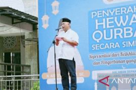 Pemkab Karawang salurkan puluhan hewan kurban ke masjid-masjid jelang Idul Adha