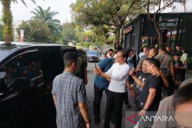 Presiden Jokowi pulang ke Solo, Jawa Tengah jelang perayaan Idul Adha