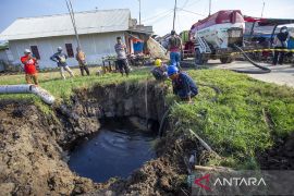 Tumpahan minyak mentah di Indramayu
